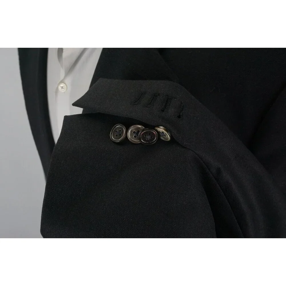 Unbranded Ermenegildo Zegna Cloth Solid Charcoal Gray Wool Sport Coat Jacket 46